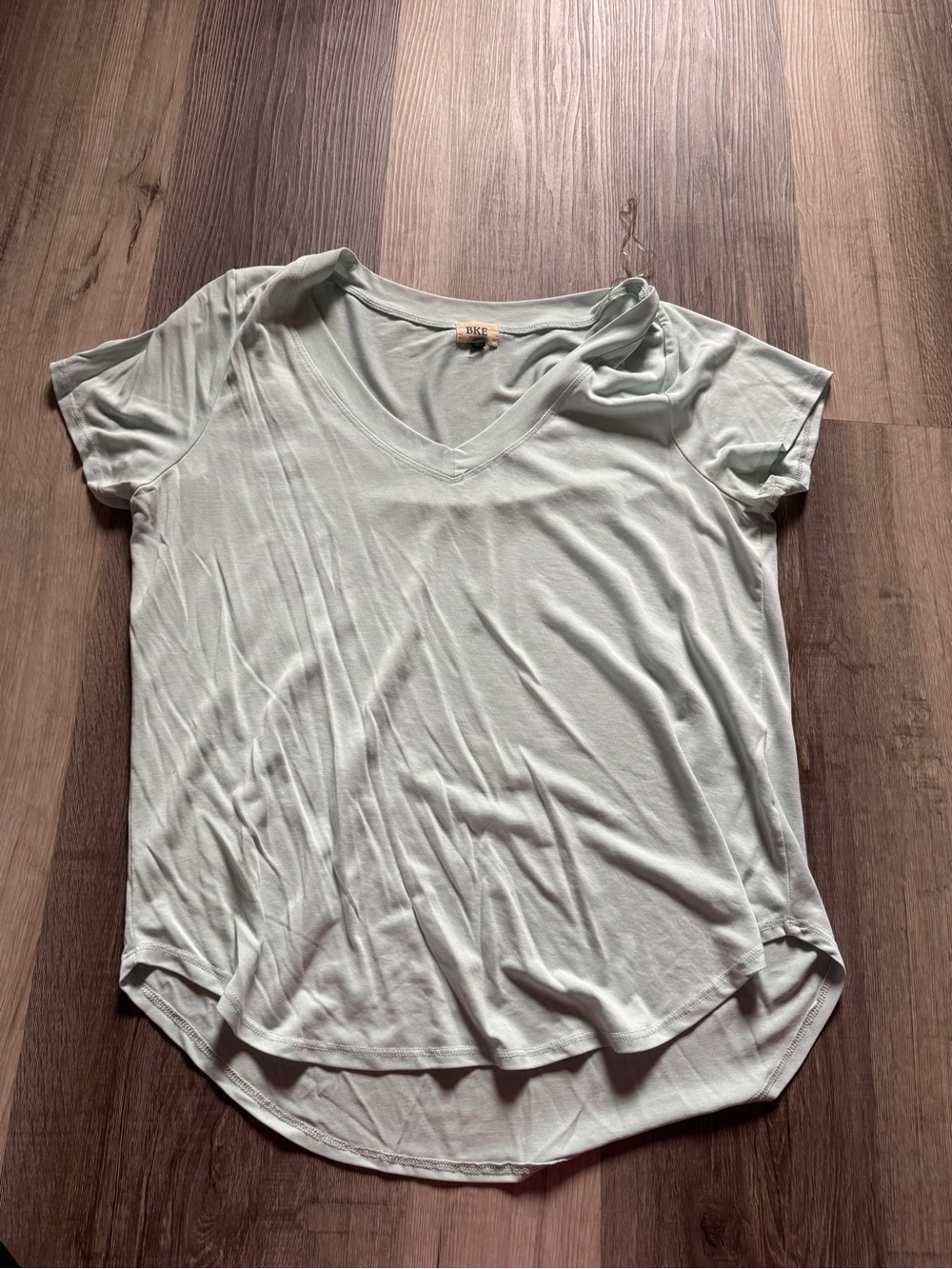 BKE Light Mint V-Neck Short Sleeve Tee
